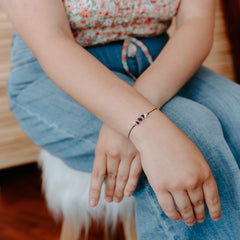 Love crystal bracelet, anklet boho, casual & minimal Tie closure