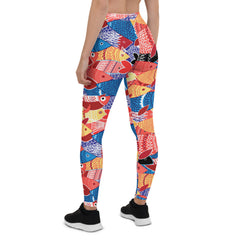 Colorful Fish Leggings for Women