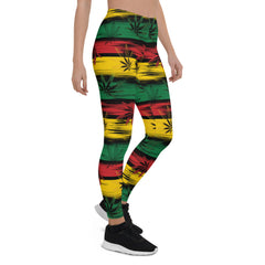 Womens Reggae and Cannabis Leggings