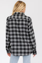 Oversize Boyfriend Plaid Checkered Flannel