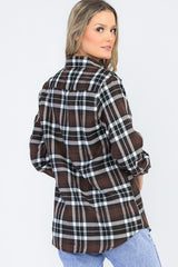 Oversize Boyfriend Plaid Checkered Flannel