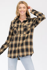 Oversize Boyfriend Plaid Checkered Flannel