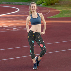 Galaxy Capri Leggings for Women