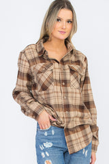 Oversize Boyfriend Plaid Checkered Flannel