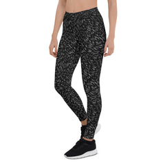 Black Bear Fur Leggings for Women