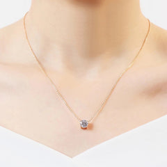 Stud Necklace. Silver/Gold