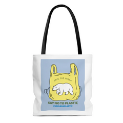 Save Earth Polar Bear Edition Shopper Tote Bag Medium