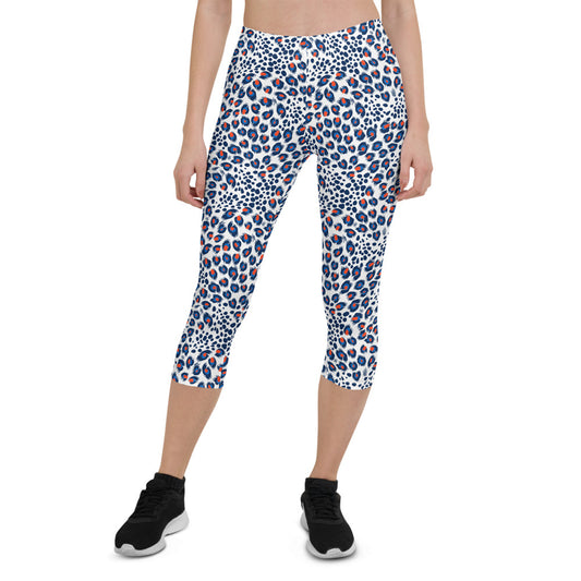 Animal Spots Capri Leggings for Women