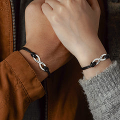 Infinity Names Bracelet For Couple, Anniversary Gift for Boyfriend