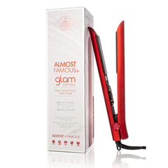 Almost Famous 1.25" Glam Series Flat Iron with Luxe Gem Infused Plates