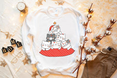 Cute Cushion Cats Christmas Sweatshirt