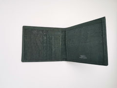 Gonk dark moss green cork wallet