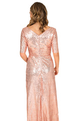 Sequin Fit and Flare Gown