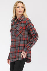 Oversize Boyfriend Plaid Checkered Flannel