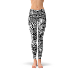 Womens Zebra Stripes Leggings