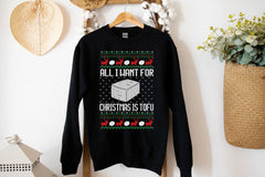 Tofu for Santa Christmas Sweatshirt