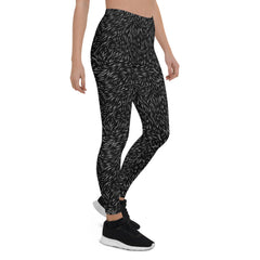 Black Bear Fur Leggings for Women