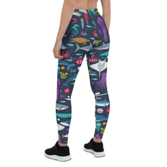 Marine Life Leggings for Women