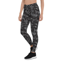 Womens Black Camo Leggings