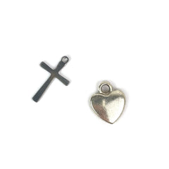 Hope & Encouragement Scripture Bracelet – Glass Charm Stainless Steel