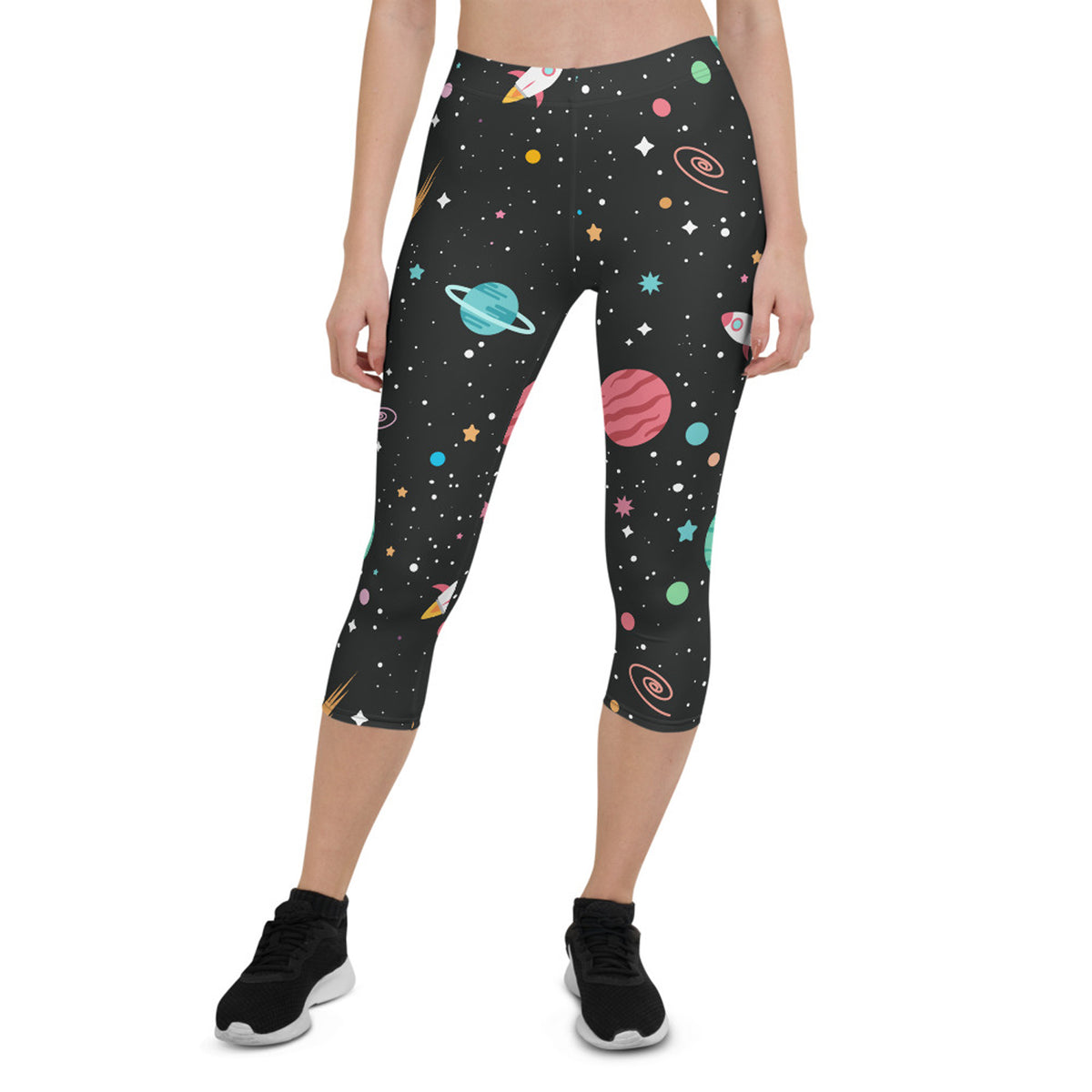 Galaxy Capri Leggings for Women