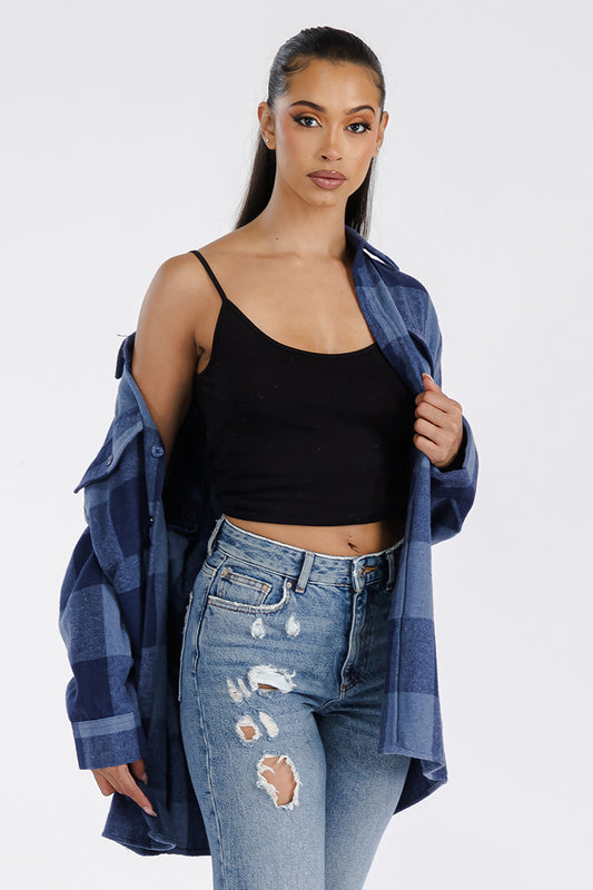 Boyfriend Oversized Soft Flannel Shacket FL503