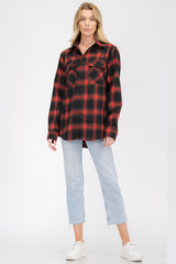 Oversize Boyfriend Plaid Checkered Flannel