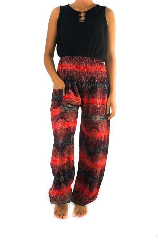 Striped Harem Pants, Hippie Pants, Boho Pants, Paisley Pants