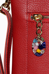 Leather Shiny Bag Red