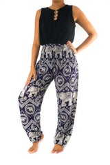 Purple ELEPHANT Pants Women Boho Pants Hippie Pants Yoga