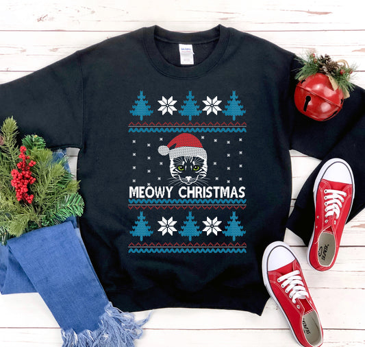 Meowy Christmas Sweatshirt