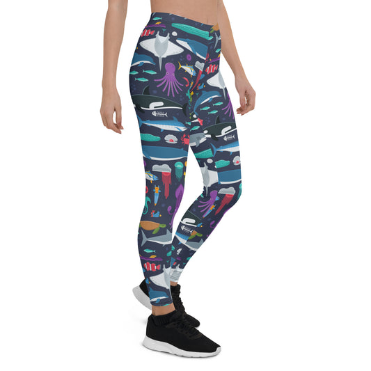 Marine Life Leggings for Women