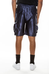 Satin Cargo Shorts