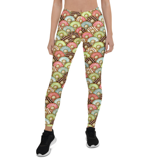 Womens Donuts Leggings