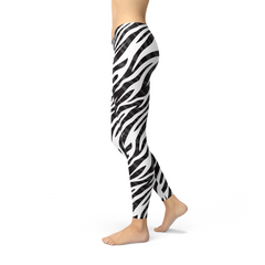 Womens Zebra Stripes Leggings