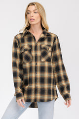 Oversize Boyfriend Plaid Checkered Flannel