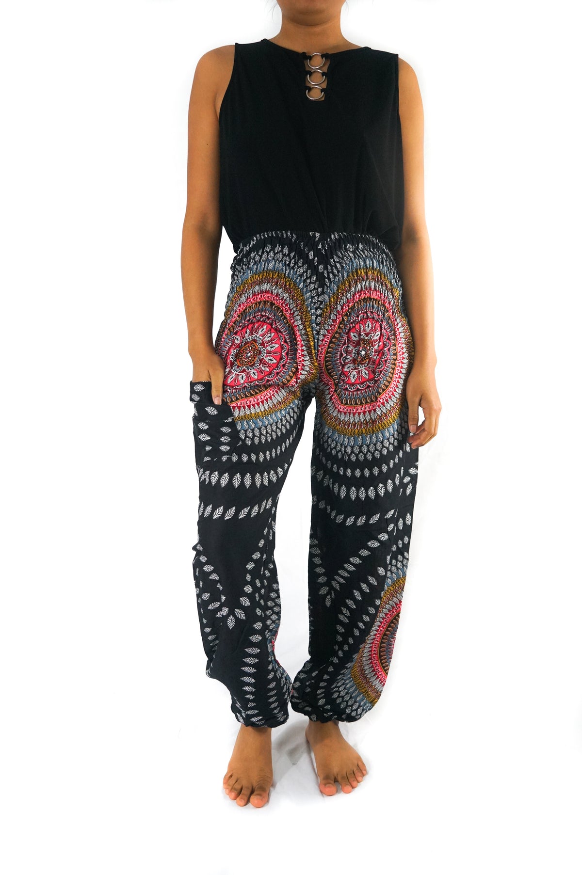 Black Lotus Women Harem Pants Boho Pants Hippie