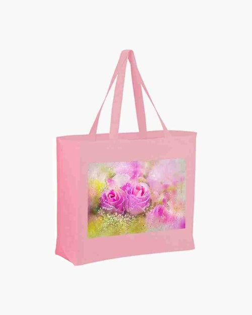 Pink Roses  Pink Tote Grocery, Beach & Accessories Bag