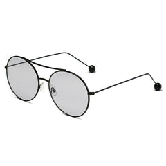 EUREKA | Unisex Round Tinted Lens Aviator Clear Glasses Balled