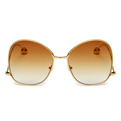 Eugene - Women's Trendy Oversized Pantone Lens Sunglasses