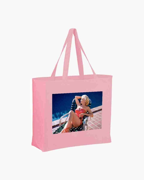 Marilyn Monroe 1900  Pink Tote Bag Accessories Groceries