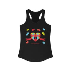 Autism Love Racerback Tank Top