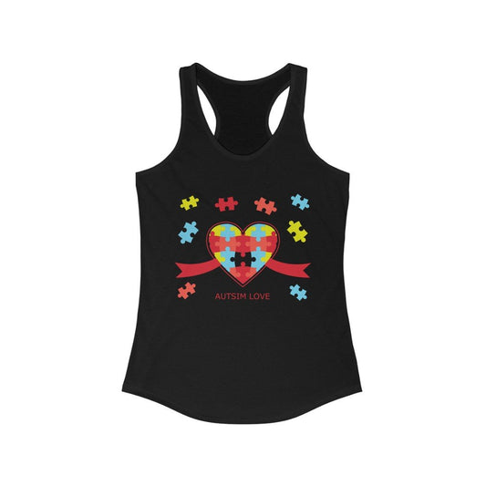 Autism Love Racerback Tank Top