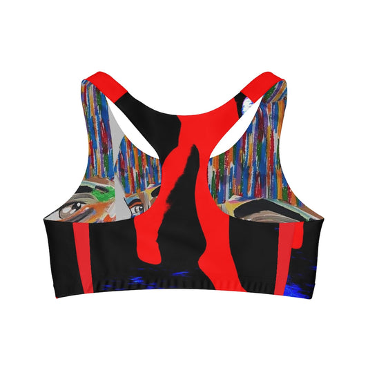 The Red Roll Out Sports Bra