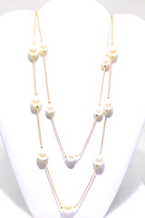 Necklace - Faith & Pearls