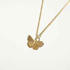 Dainty Butterfly Necklace, Butterfly Gold Necklace, Women Jewelry