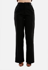 Flared Hem High Waist Pants