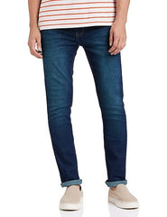 Men Faded look Jeans (Size-M) (Color-DARK BLUE)