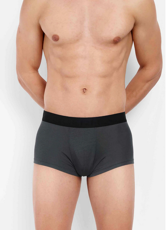 Men Spandex solid trunks (Size-34inches) (Color-GREY)