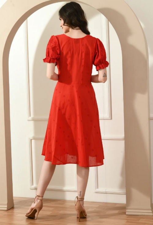 RED HAKOBA DRESS (Size S)